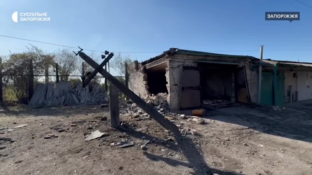 Damage in Zaporizhzhia as result of drones attack overnight