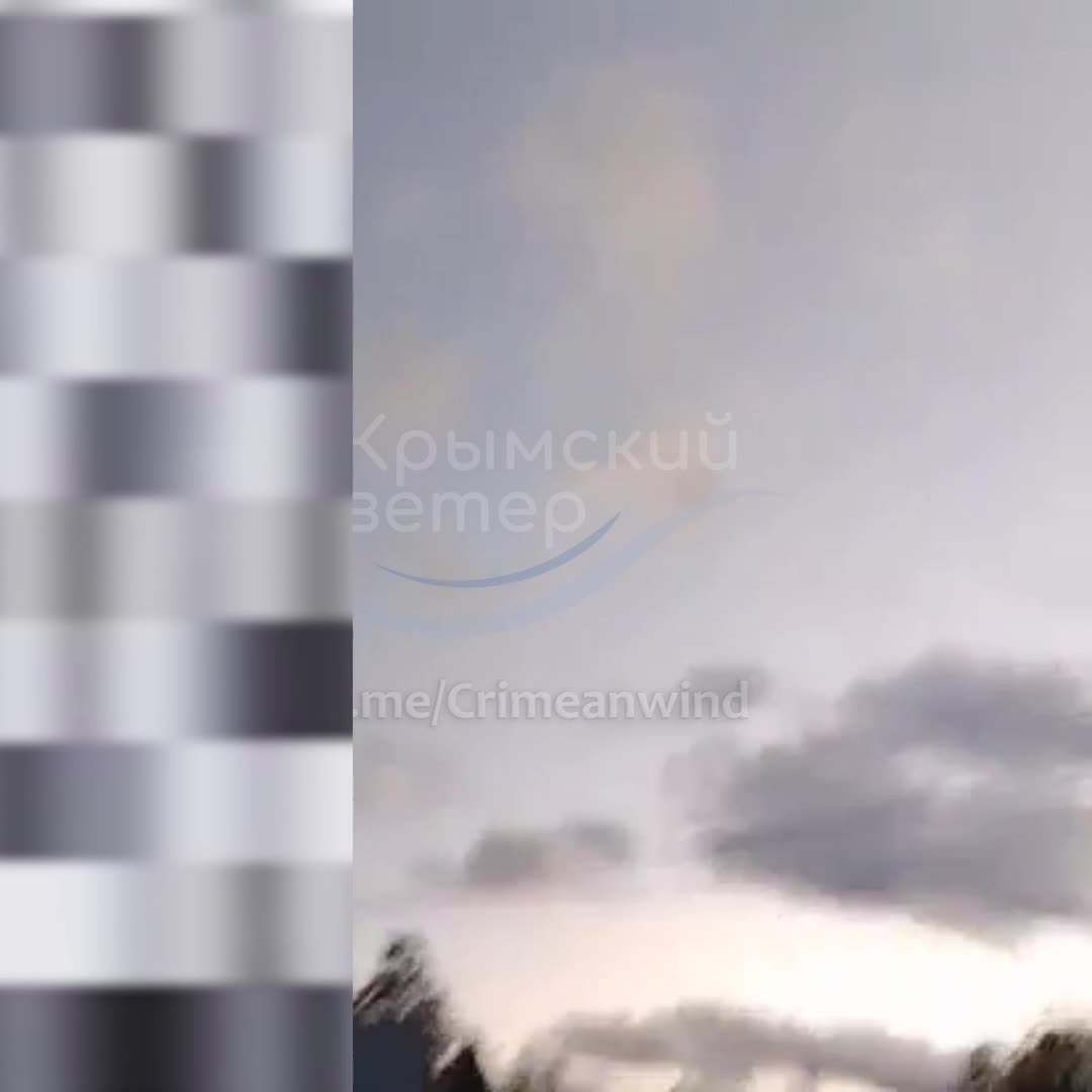 Er werd melding gemaakt van de vlucht van kruisraketten in het noorden van de Krim