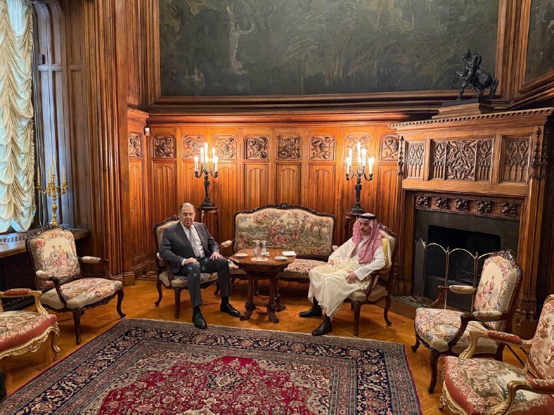 Talks between the heads of the Russian and Saudi Arabian Foreign Ministries in Moscow
