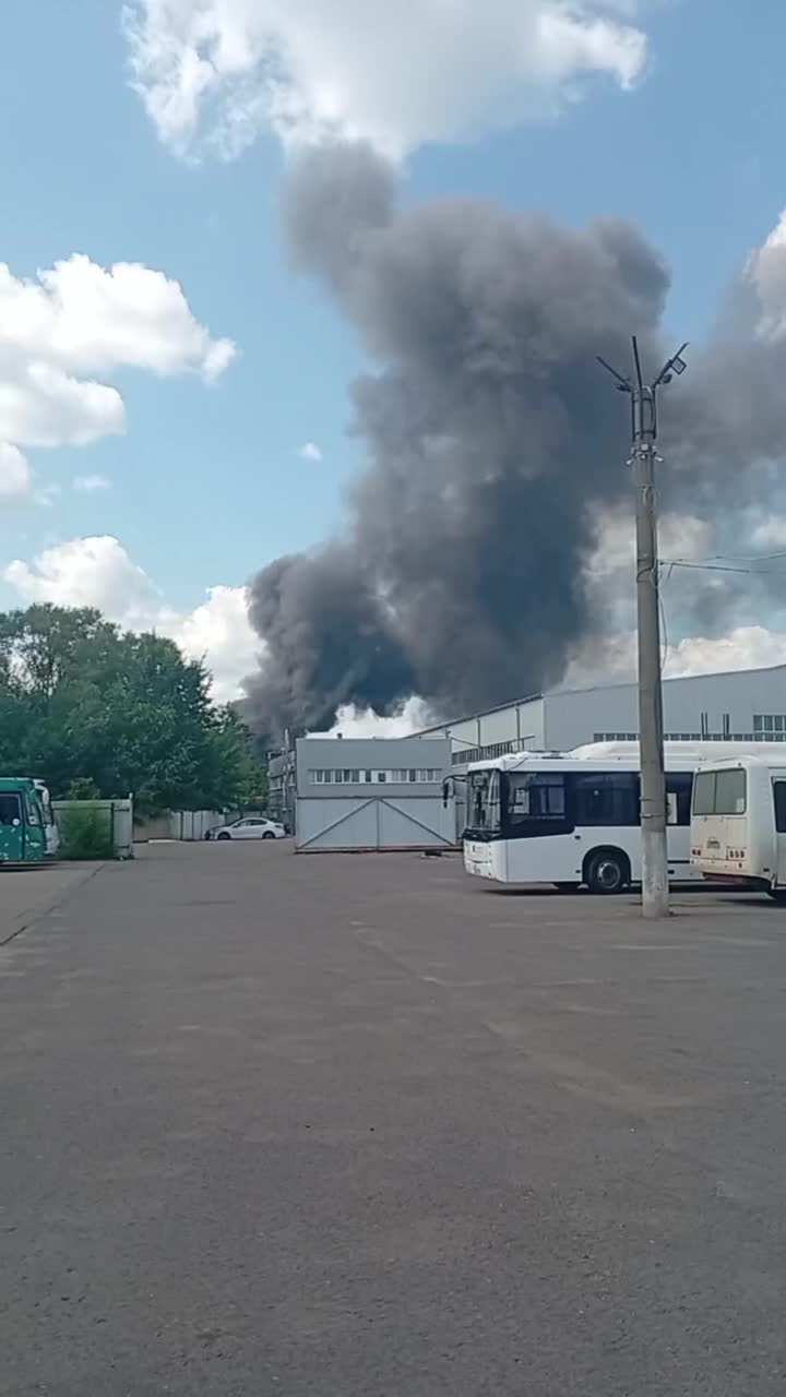 Fire at the chemical enterprise in Shebekine of Belgorod region after suspected drone strike