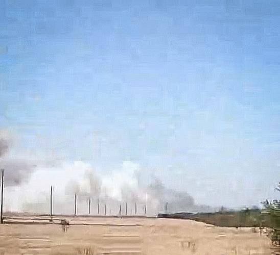 Explosions were reported in Melitopol district