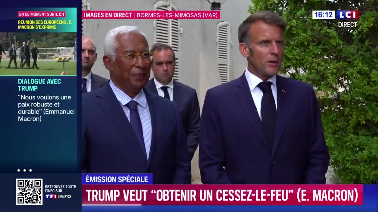 Until there is a ceasefire and lasting peace, we must maintain our support for Ukraine, insists Emmanuel Macron.