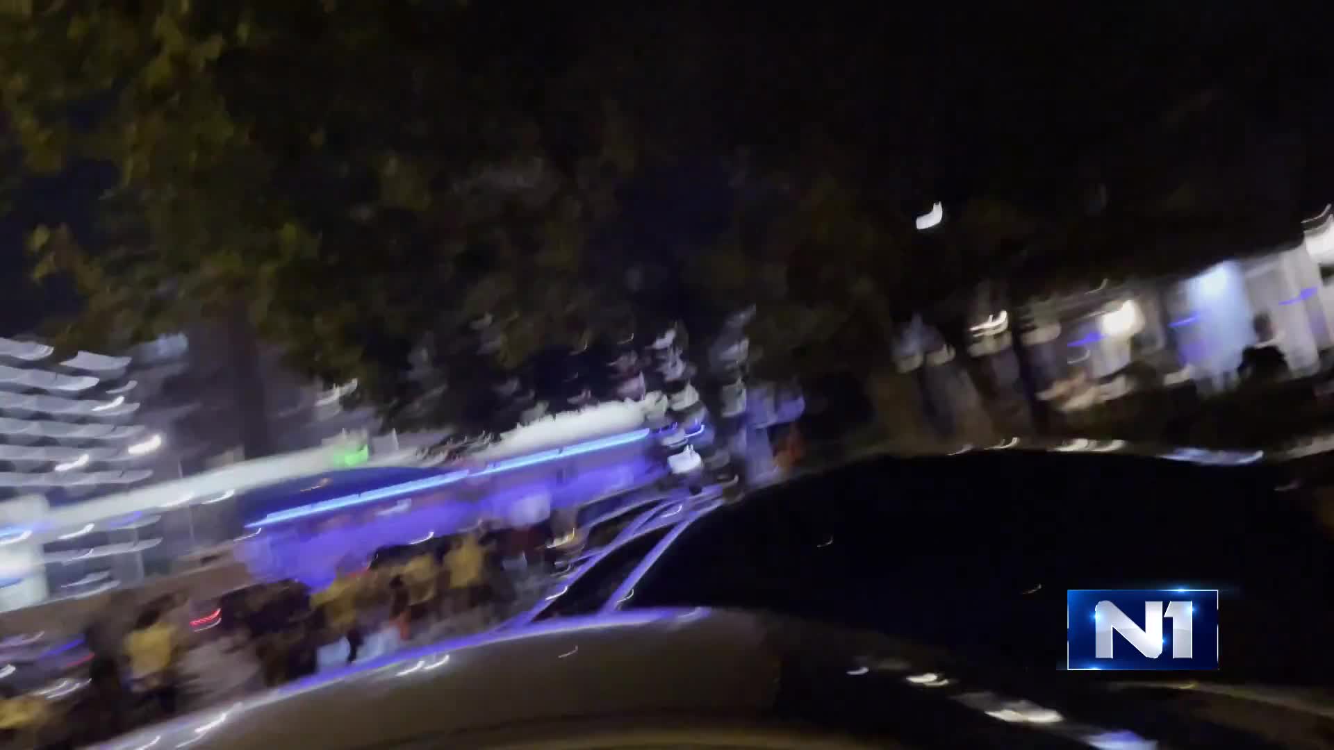 Police fired tear gas and stun grenades, then stormed and chased away citizens who had gathered in New Belgrade as they moved towards Zemun.