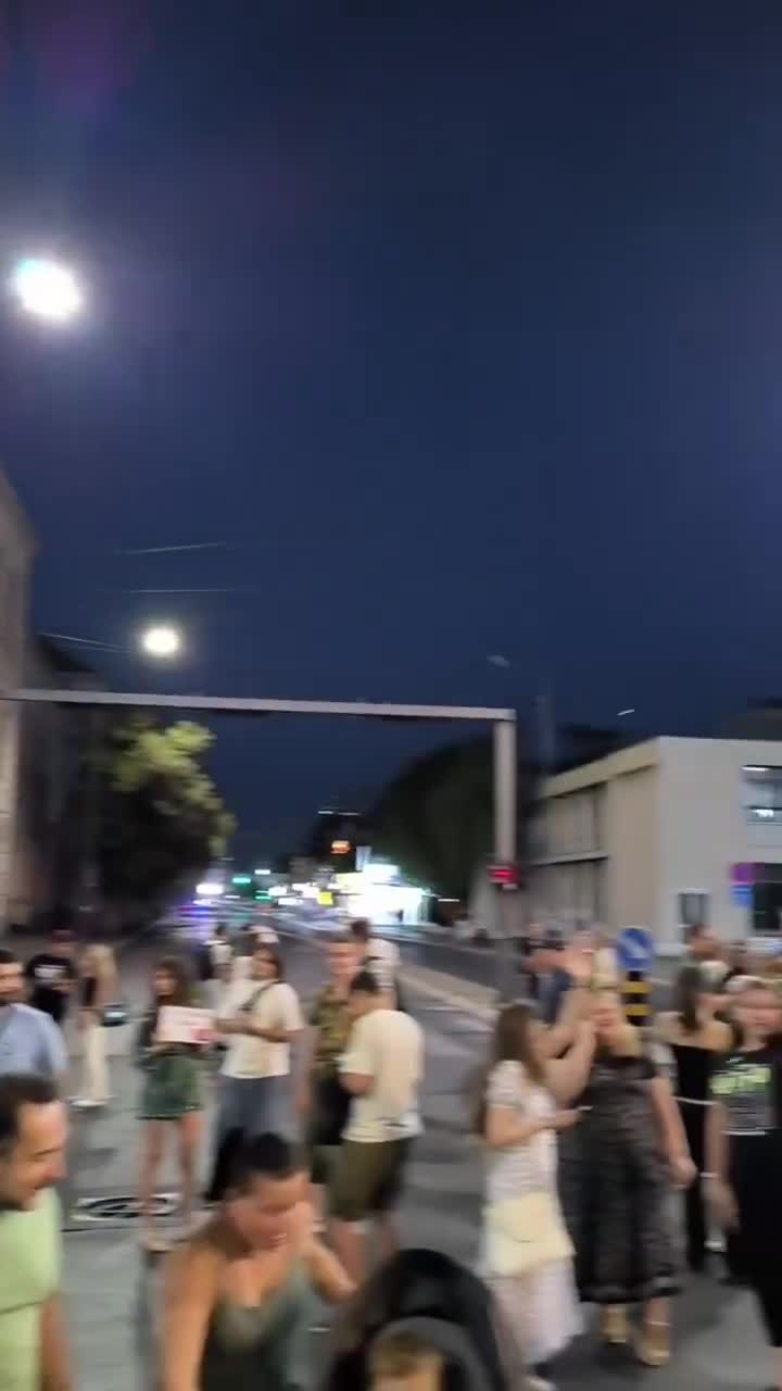 Protest in Niš in support of student Nikolina who was harassed by Marko Kričak