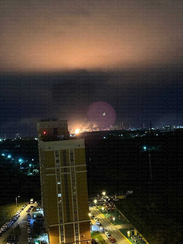 حمله پهپادی به پالایشگاه نفت ریازان