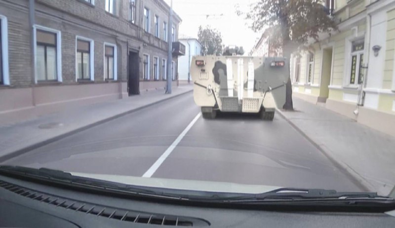 New Russian BTR-22 APC was spotted in Hrodno, also new tactical sign