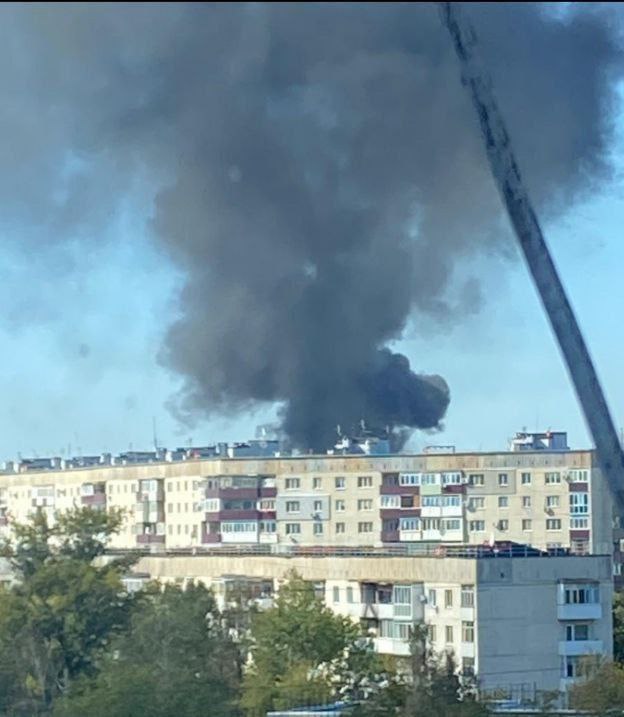 Drone strike at the fuel station in Siverskodonetsk