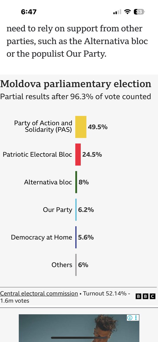 The pro-European party of Moldovan President Maia Sandu is heading for victory and a new majority in parliament after a campaign mired with claims of Russian interference. Pro-Russian bloc is far behind