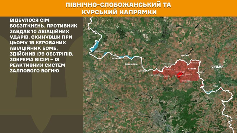 At Kursk and North Slobozhansky(Sumy) direction Ukrainian forces have repelled 7 Russian army assaults, - General Staff of Armed Forces of Ukraine reports