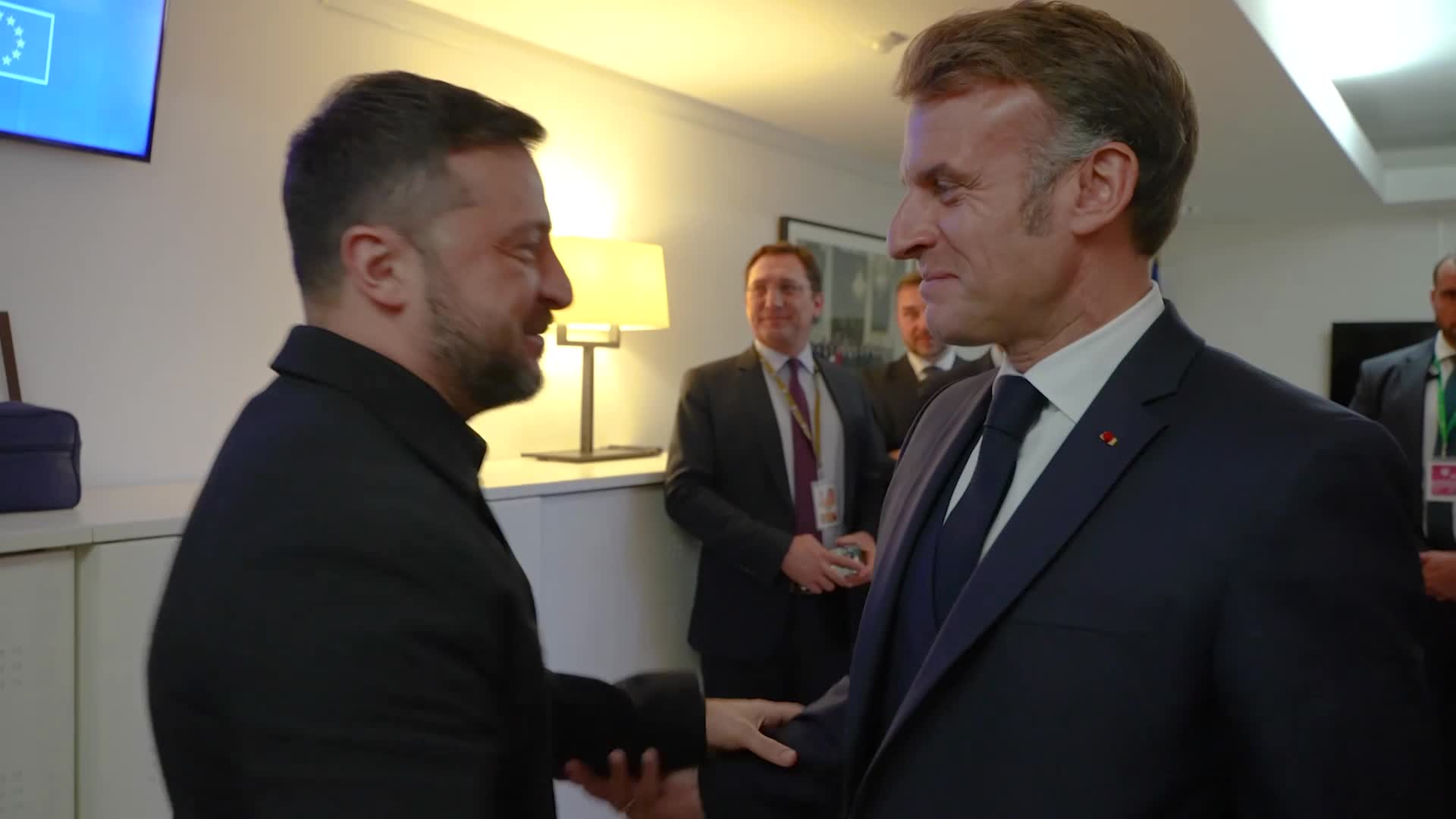 President Zelensky met with President Macron