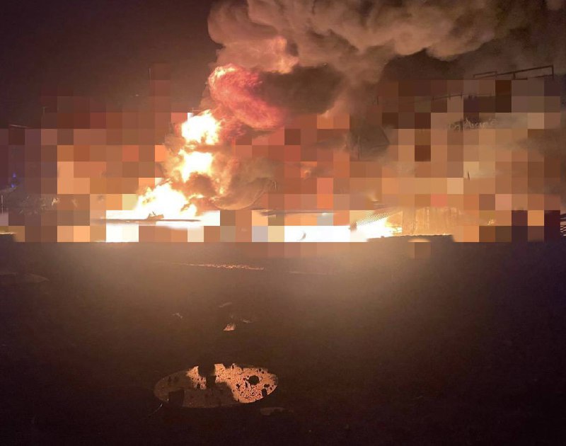 Droneaanval veroorzaakte brand in regio Odessa