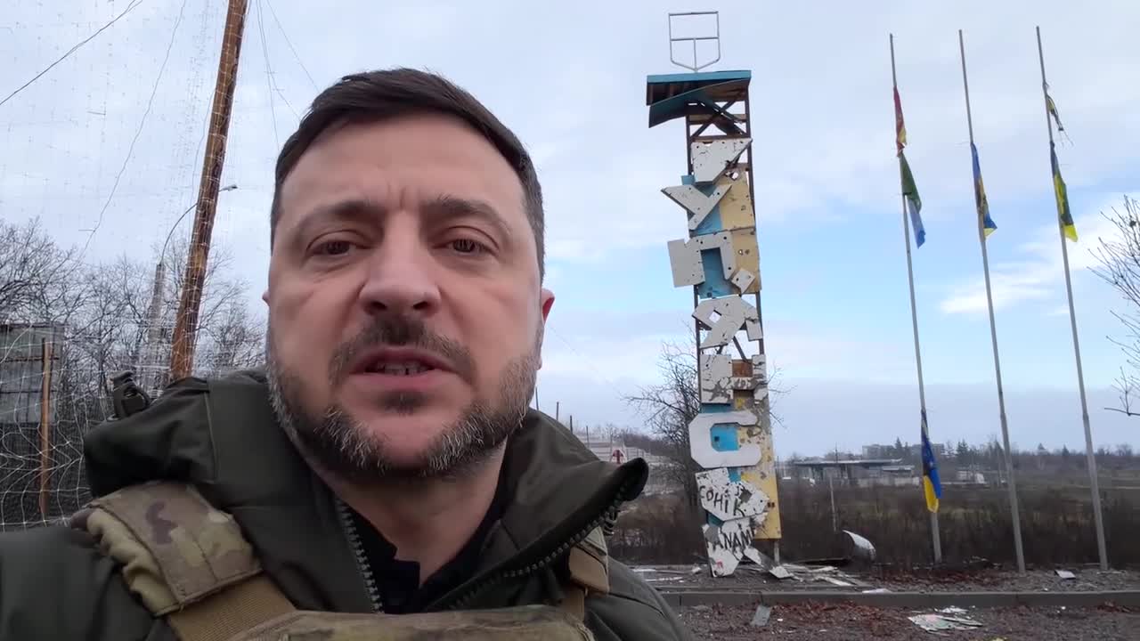 President Zelenskyy is in de richting van Kupyansk aangekomen om het leger te feliciteren met de Dag van de Landmacht.