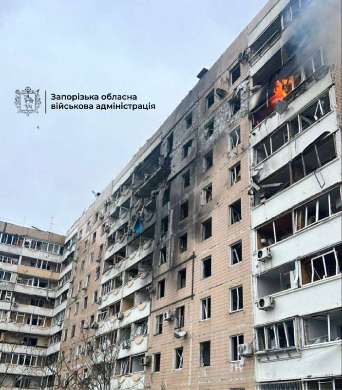 حمله هوایی روسیه به یک خانه مسکونی در زاپوریژژیا