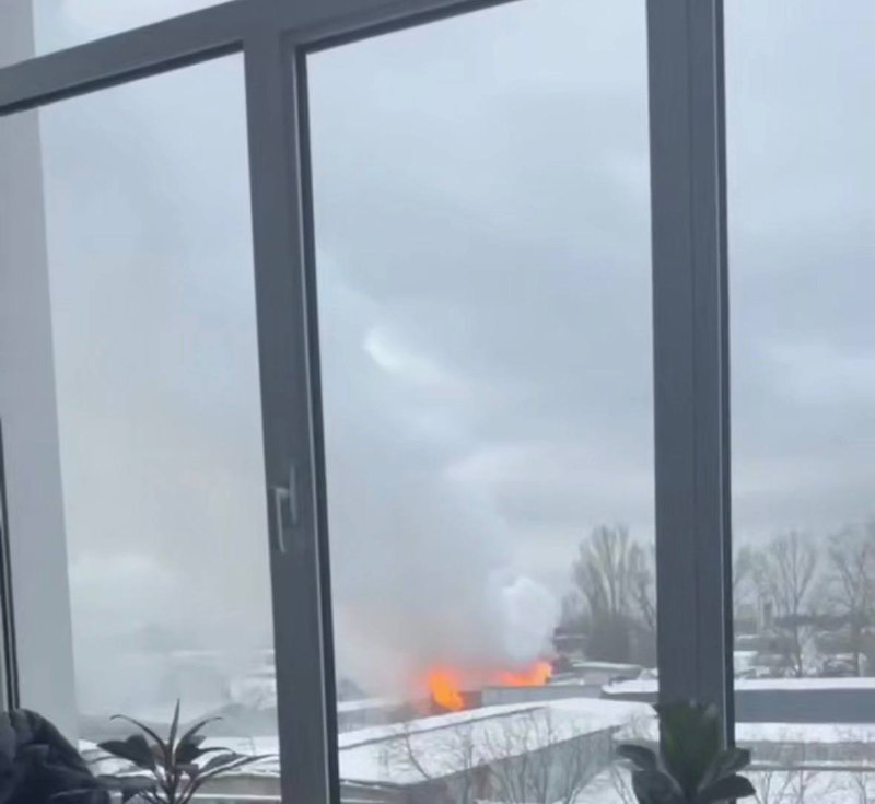 Explosion and fire reported in Solomiansky district of Kyiv