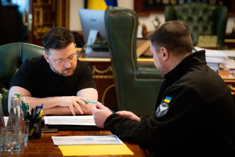 President Zelensky: Met with Kyrylo Budanov and offered him the position of head of the Office of the President of Ukraine. Now Ukraine needs more focus on security issues, the development of the Defense and Security Forces of Ukraine, as well as on the diplomatic track in negotiations, and the Office of the President will serve primarily to fulfill such tasks of our state. Kyrylo has special experience in these areas and sufficient strength to achieve results