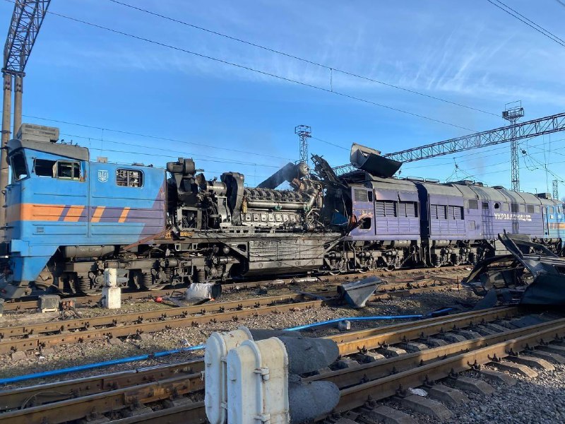 Critical infrastructure, including railways damaged as result of Russian attack overnight