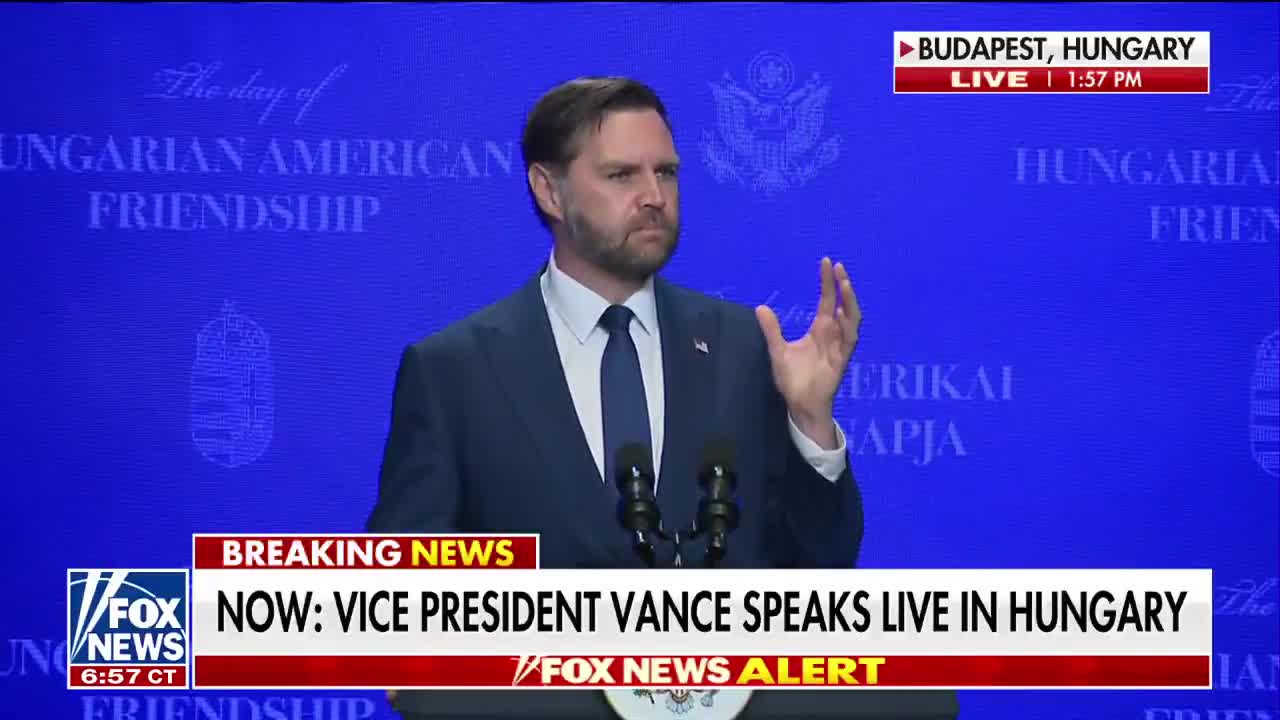 Vice President Vance delivers a message in Budapest about the moral cooperation between the United States and Hungary, under the leadership of President Trump and Hungarian Prime Minister Viktor Orbán. There is so much that unites the United States and Hungary, and unfortunately, there have been too few people who have been willing to stand up for the values of Western civilization.