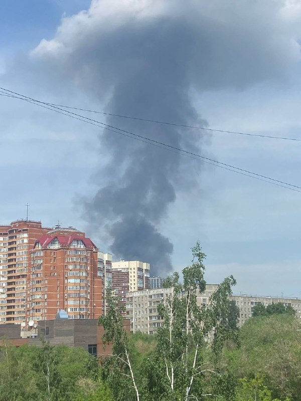 Zgłoszono pożar w zakładzie Ekran w Nowosybirsku