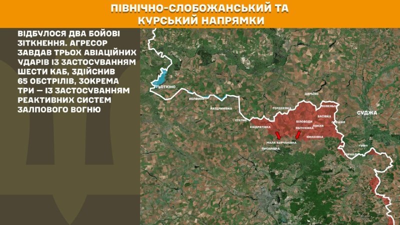 Na Kurskom a Severoslobožanskom (Sumskom) smere ukrajinské sily odrazili dva útoky ruskej armády, informoval Generálny štáb ozbrojených síl Ukrajiny.