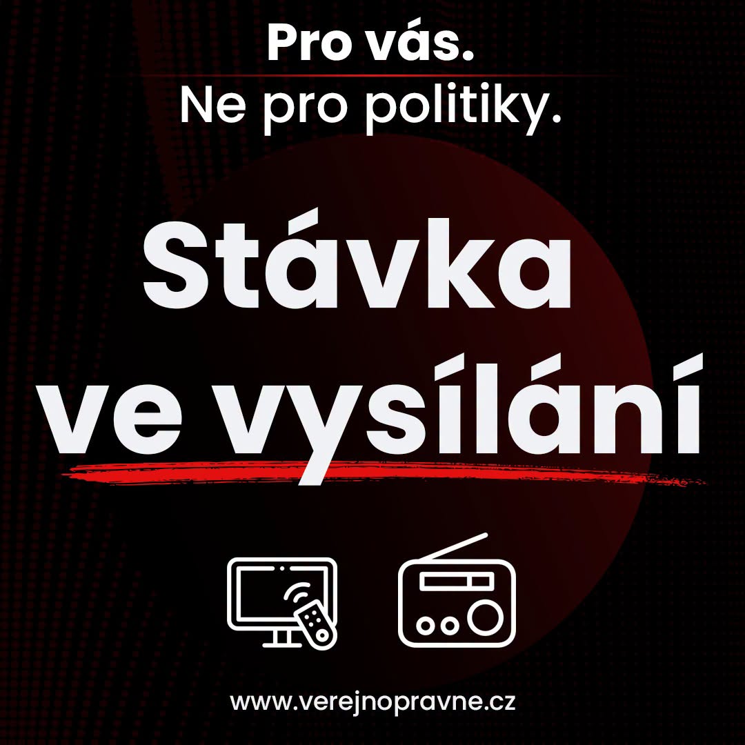 Today, a warning strike is taking place at Czech Radio and Czech Television. Protest against the steps taken by Andrej Babiš's government, which threaten the independence of both public-service media outlets and are financially destroying them.