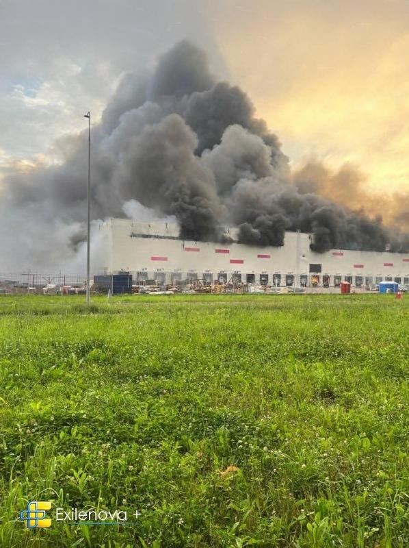 Wildberries warehouse in Ryazan is on fire as result of drone strike