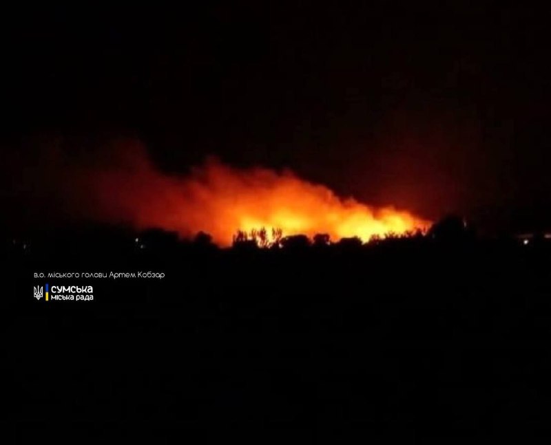 Sumidə bombardmandan sonra yanğınlar qeydə alınıb