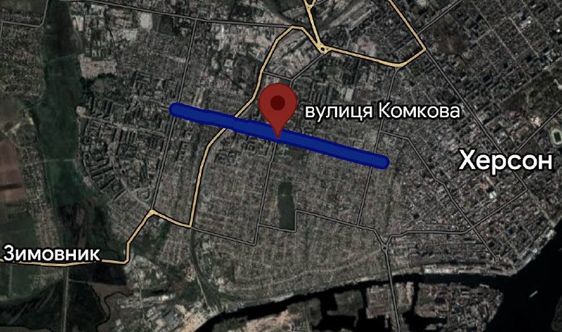 Tre persone sono rimaste ferite a seguito di un bombardamento al mercato di Kherson.