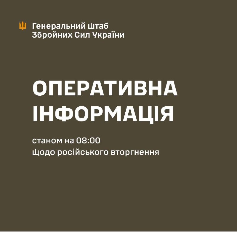In de richting van Koersk en Noord-Slovozhanski (Soemy) hebben Oekraïense troepen acht aanvallen van het Russische leger afgeslagen, zo meldt de Generale Staf van de Oekraïense Strijdkrachten.