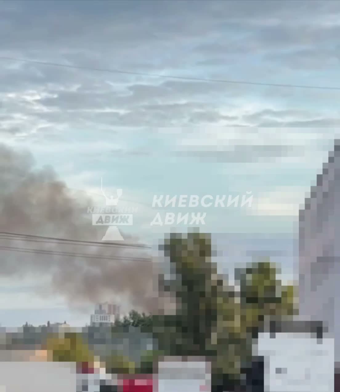 Nog een droneaanval gemeld op een benzinepomp in Kyiv.