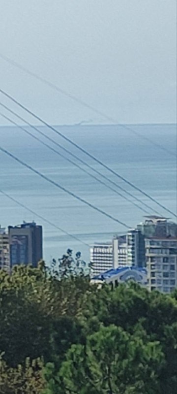 A vessel is on fire near Sochi shores in Krasnodar Krai of Russia