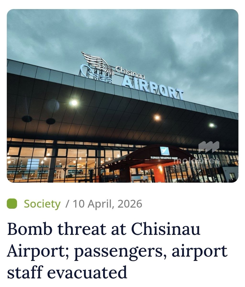 Chișinău International Airport wordt ontruimd na een bommelding; passagiersregistratie is gestopt, terwijl gespecialiseerde beveiligingsteams het vliegveld doorzoeken.
