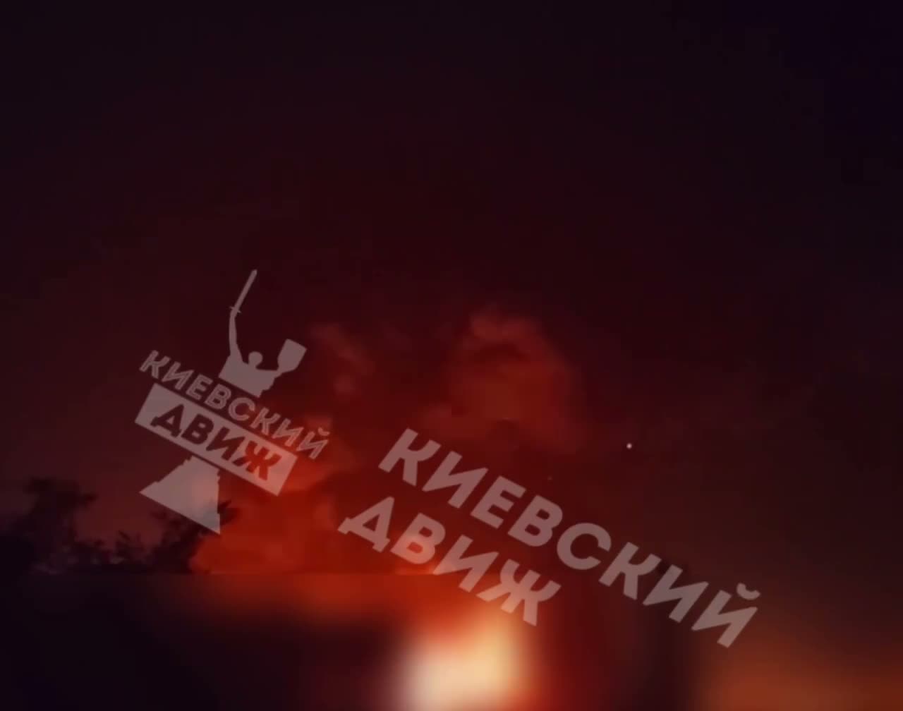 Big fire in Kyiv as result of Russian missile strikes