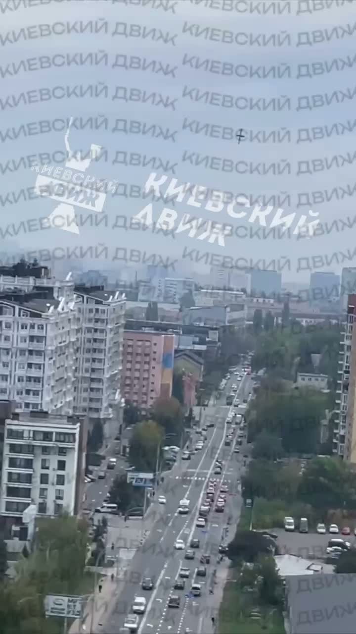 Drone strike reported at the street in Kyiv
